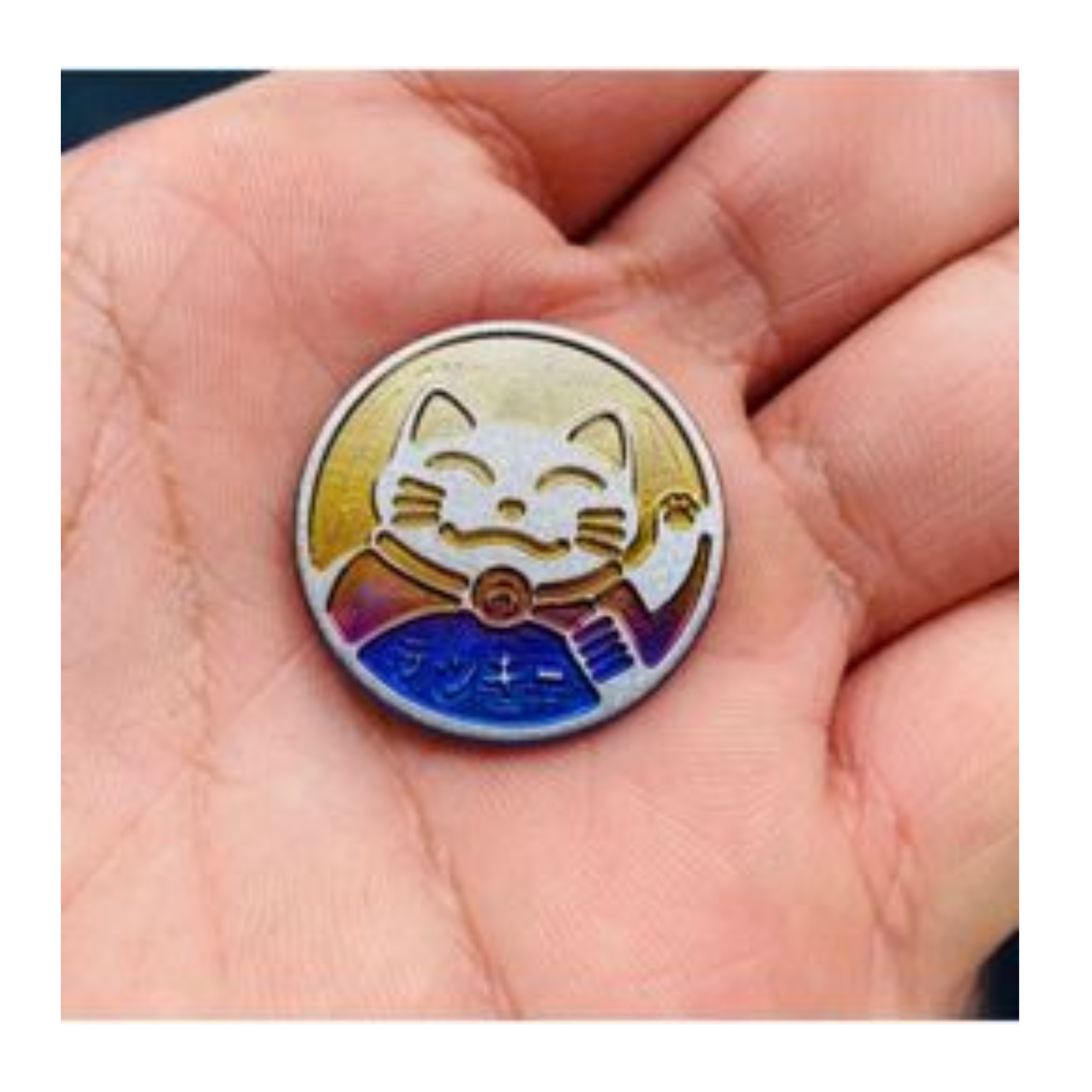 EMBLEM BULAT LOGO KUCING SIZE 3CM