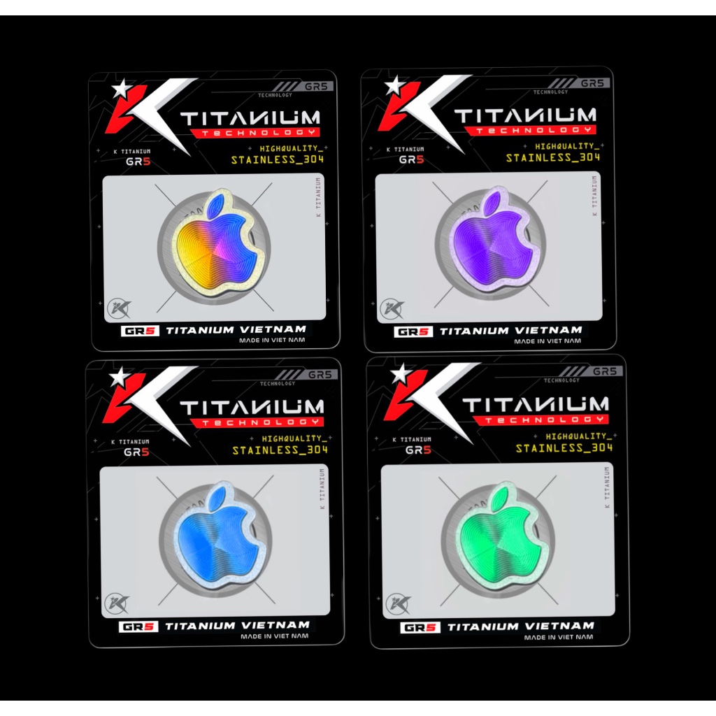 EMBLEM IPHONE APPLE TITANIUM ORIGINAL VIETNAM