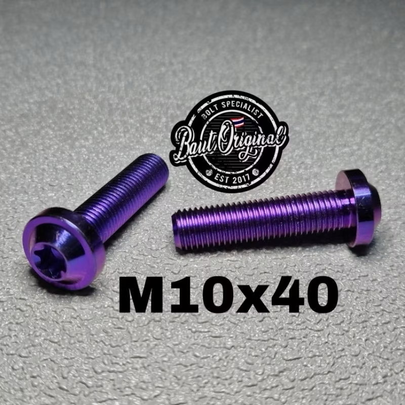 BAUT TITANIUM M10x40 BIG BLUE PURPLE GR5