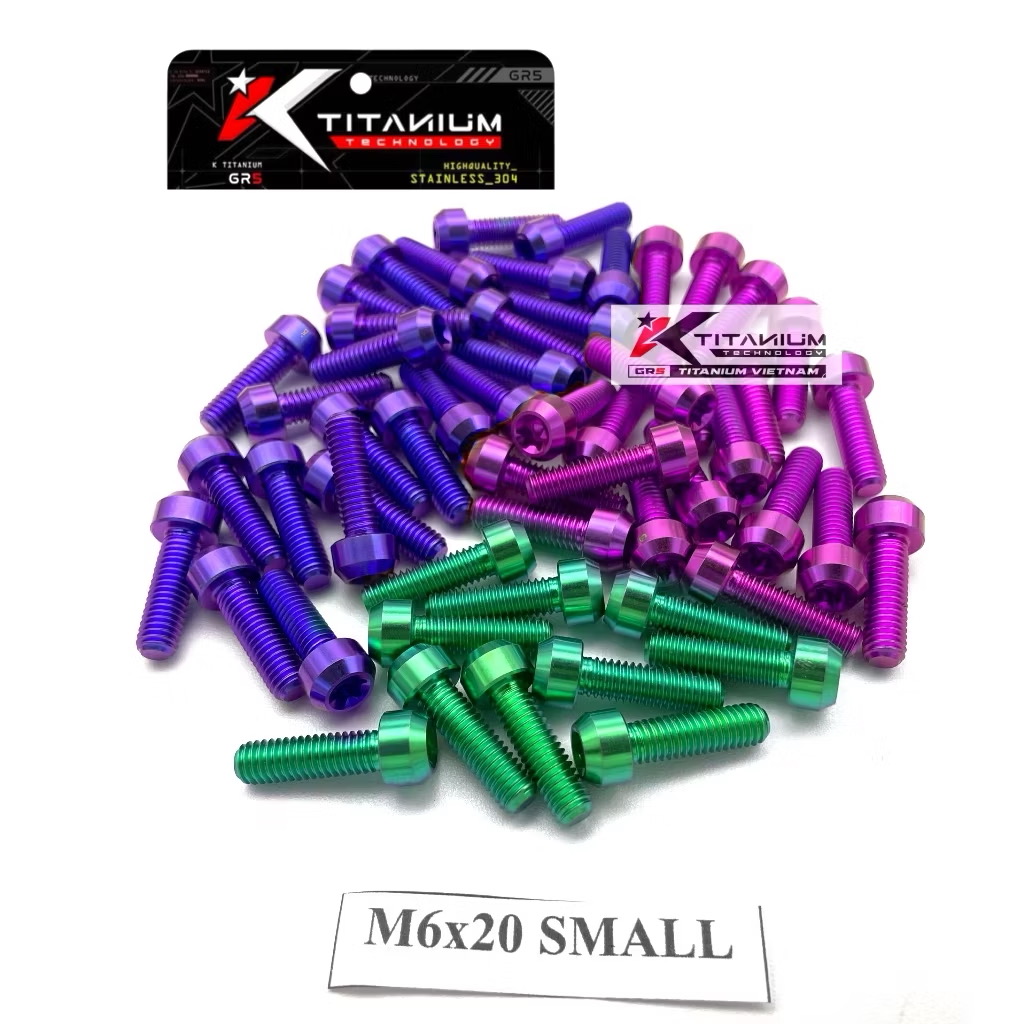 BAUT TITANIUM M6x20 SMALL GR5