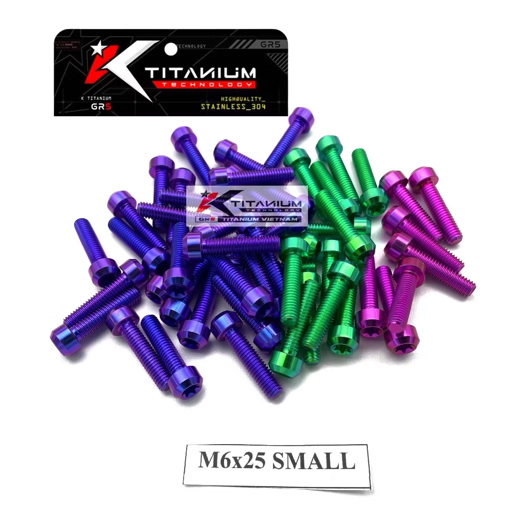 BAUT TITANIUM M6x25 SMALL GR5