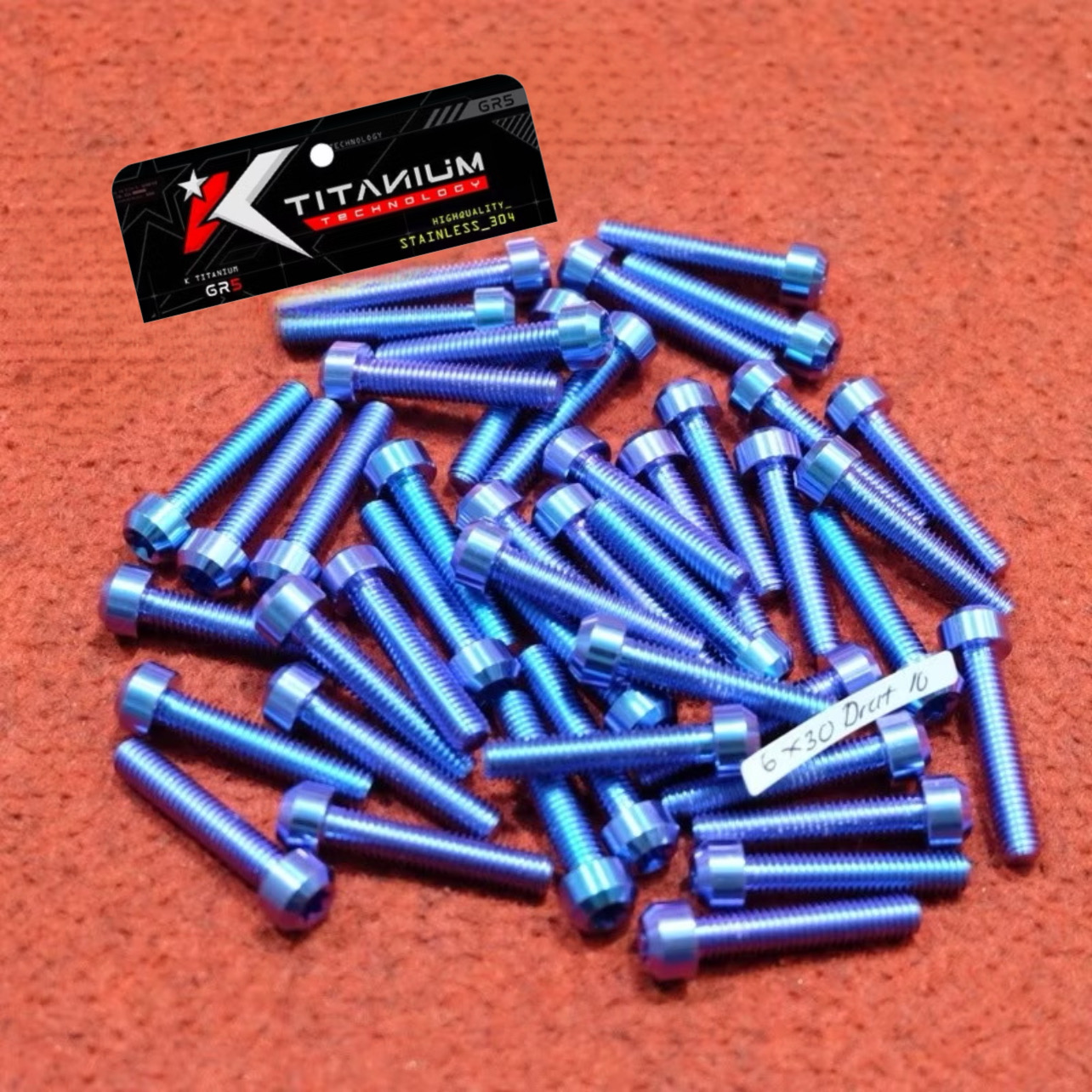 BAUT TITANIUM M6x30 SMALL BLUE PURPLE GR5