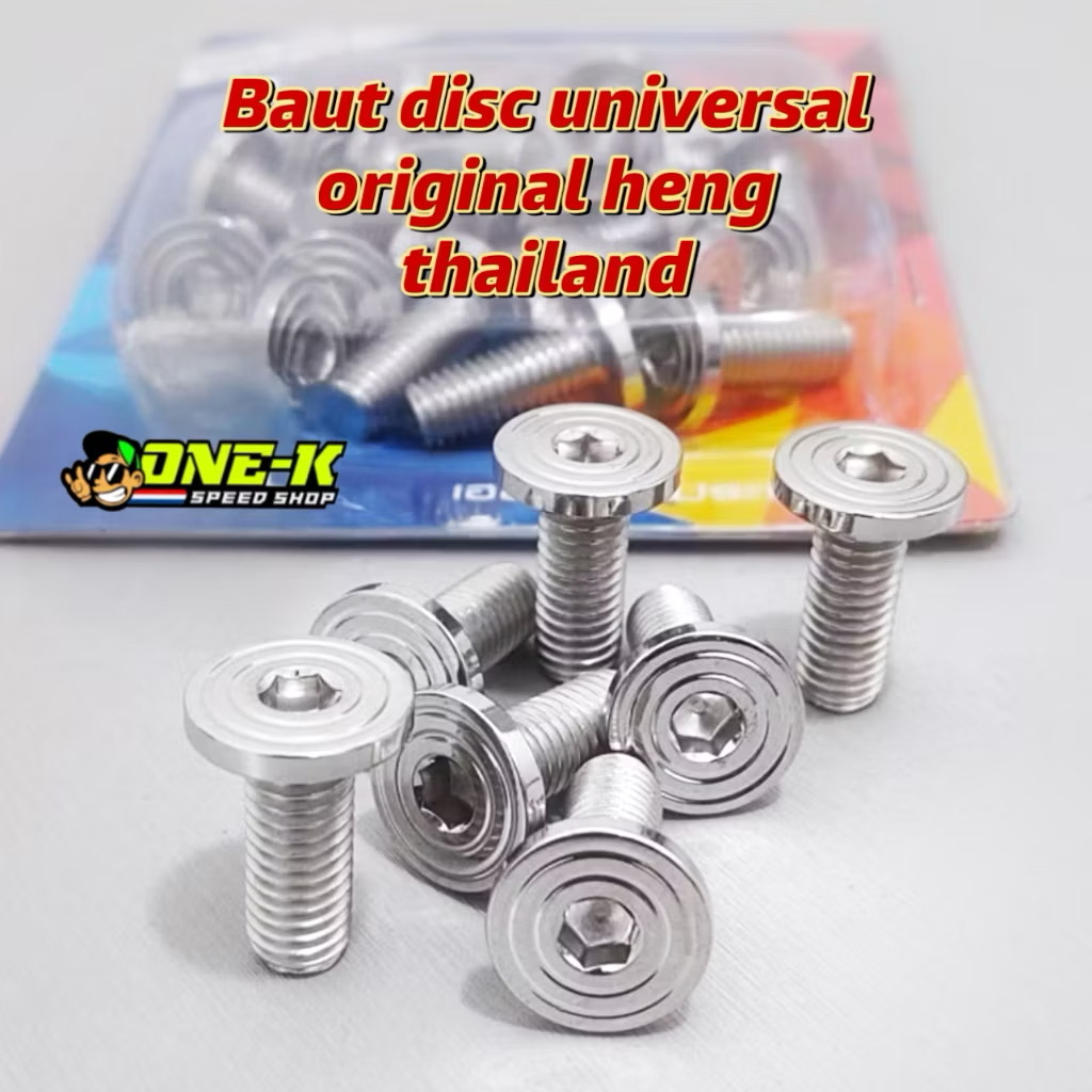 HENG BAUT DISC PIRINGAN M8x25 SPIRAL UNIVERSAL